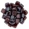Czechmate 6mm Square Glass Czech Two Hole Tile Bead, Ruby - Vega